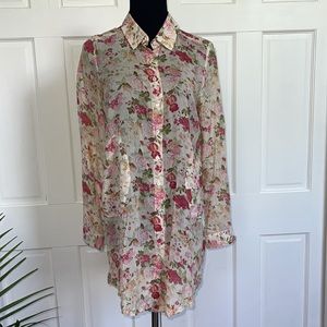 Floral cotton shirt